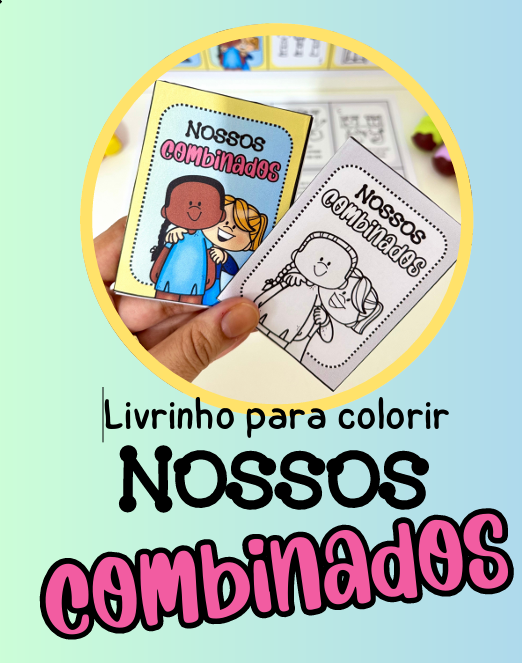 Livrinho para colorir Nossos combinados