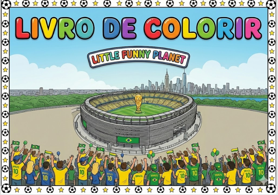 Estádios do Mundo para Colorir