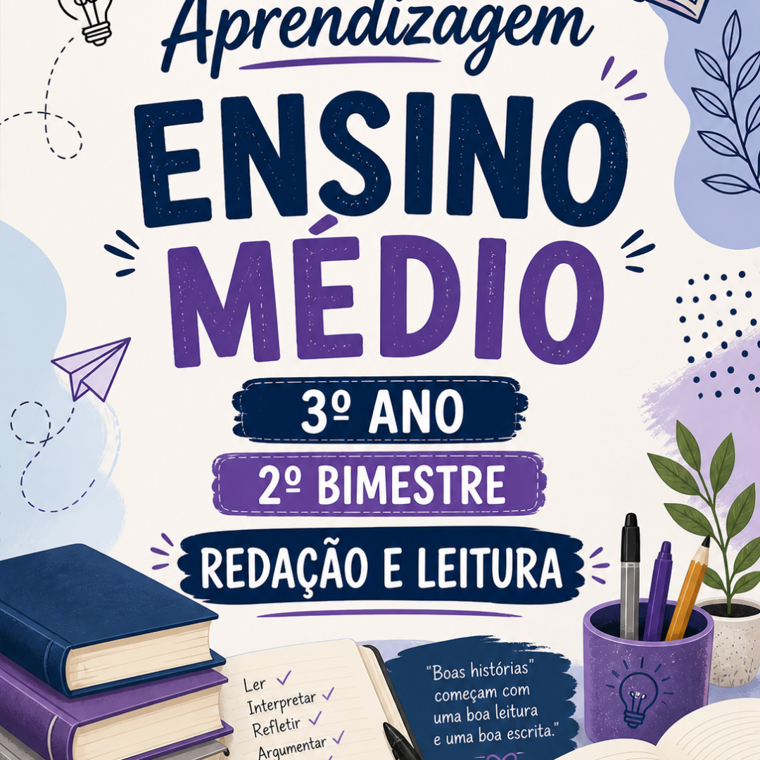 Redação e Leitura 3º ano ensino médio 2º Bimestre  Guia de aprendizagem
