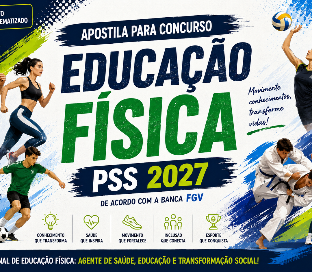 Educação Física  - Mapas Mentais Ilustrados - PSS 2027