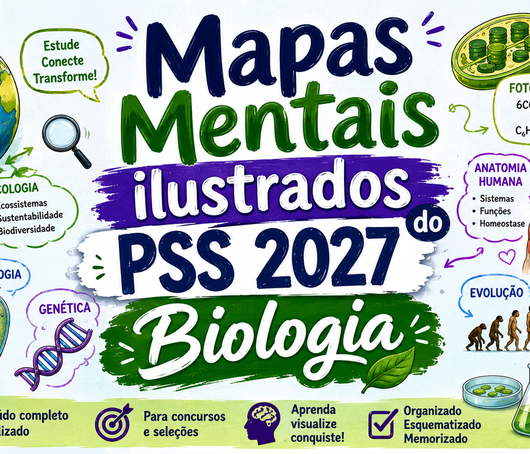 Biologia - Mapas Mentais Ilustrados - PSS 2027