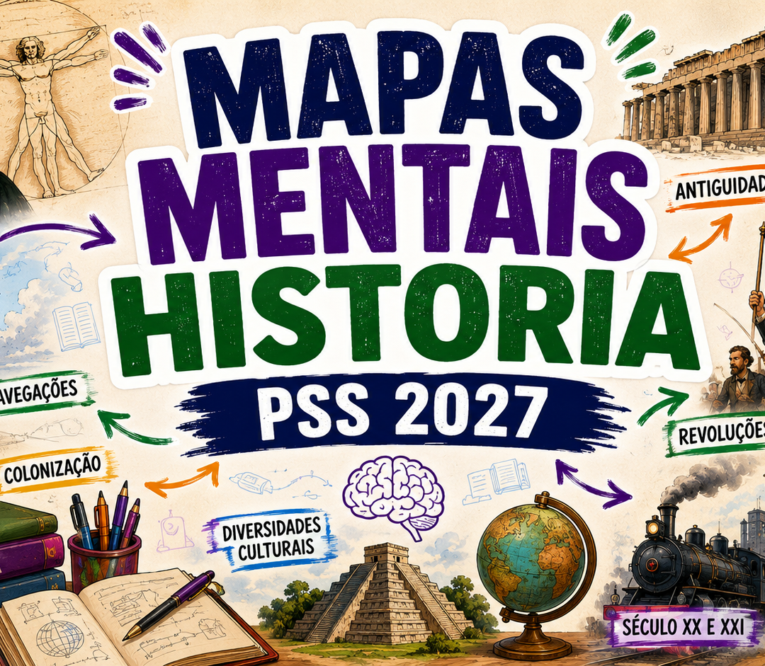 História - Mapas Mentais Ilustrados - PSS 2027
