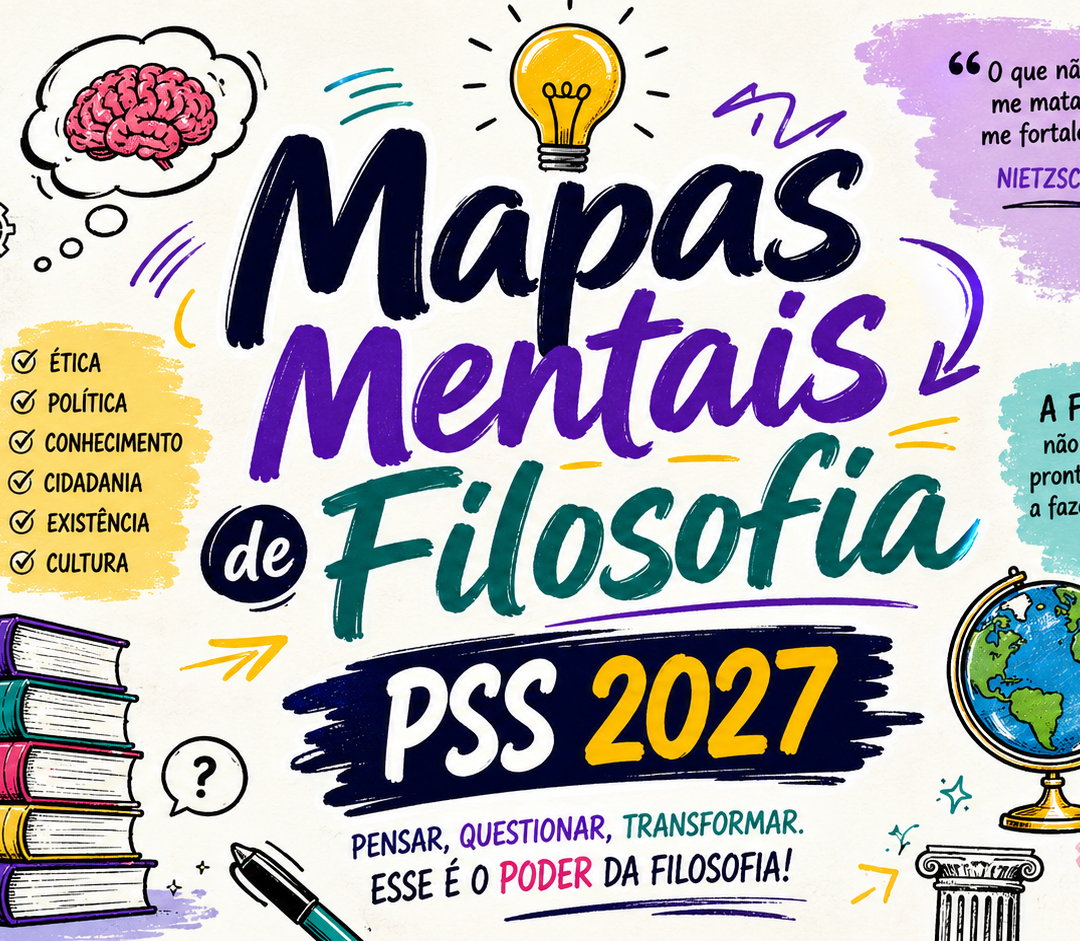 Filosofia - Mapas Mentais Ilustrados - PSS 2027